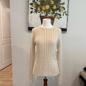 Peru Alpacha 100% Alpacha Ribbed Women's Sweater SZ L NWOT